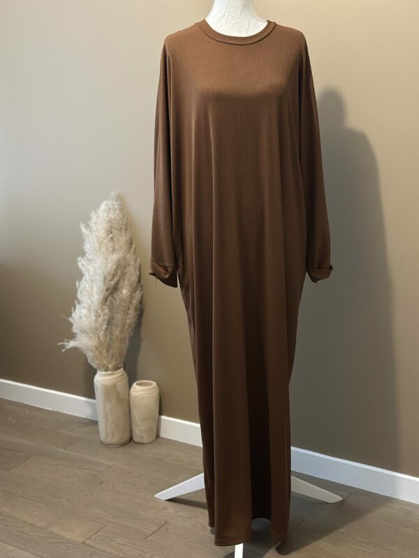 Abaya fluide avec rayure – Image 5