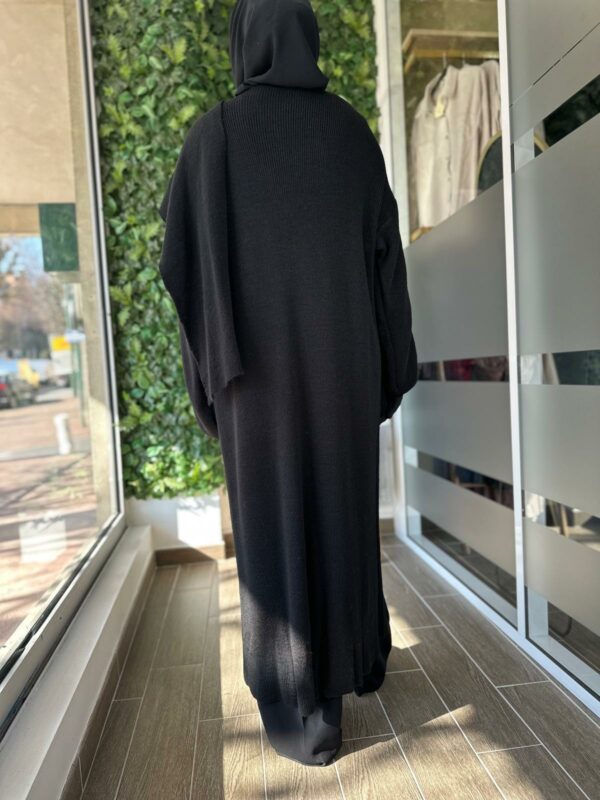 Long gilet avec col foulard – Image 11