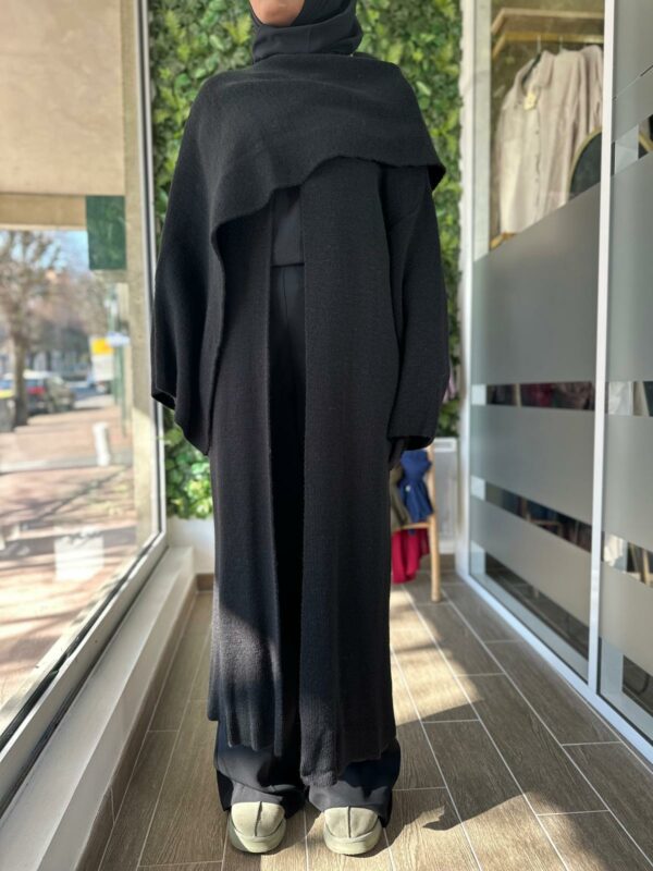 Long gilet avec col foulard – Image 9