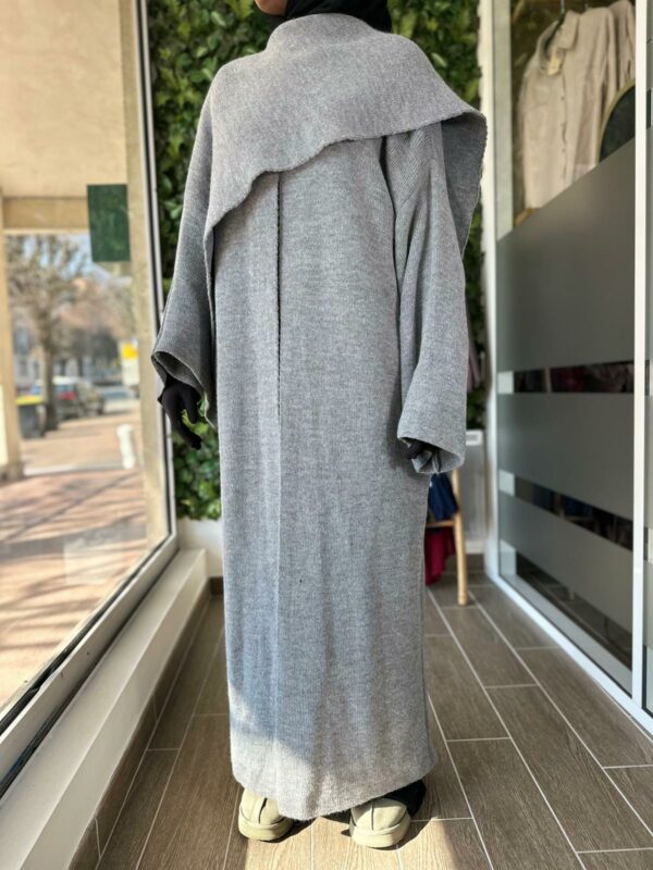 Long gilet avec col foulard – Image 5