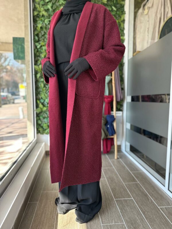Manteau laine bouclée – Image 2