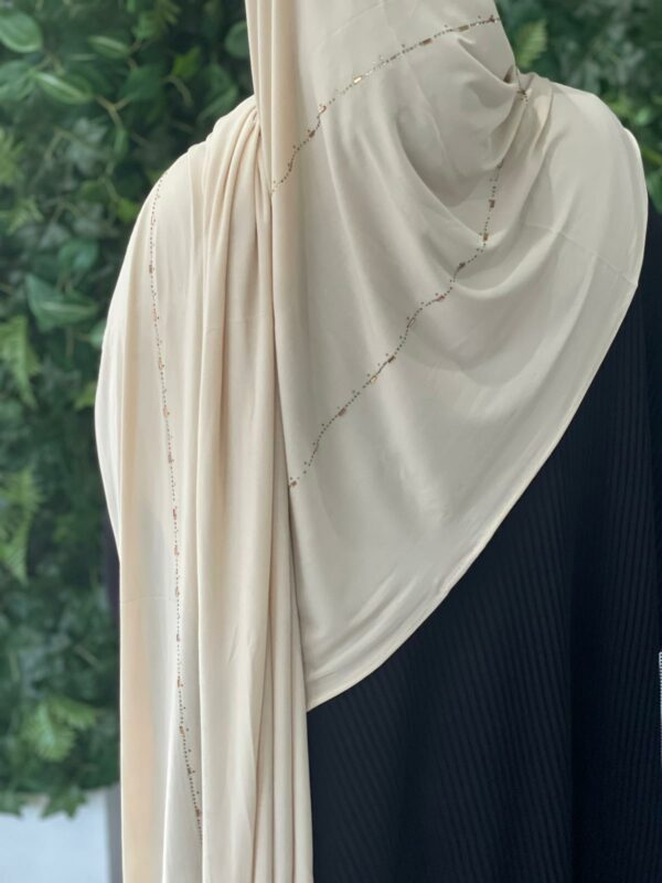 Hijab jersey pailleté – Image 2